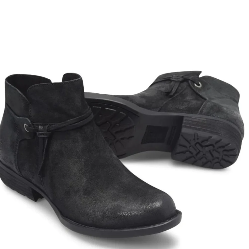 Born Women Kimmie Ankle Leather Boho Shoes boots sz 6.5M